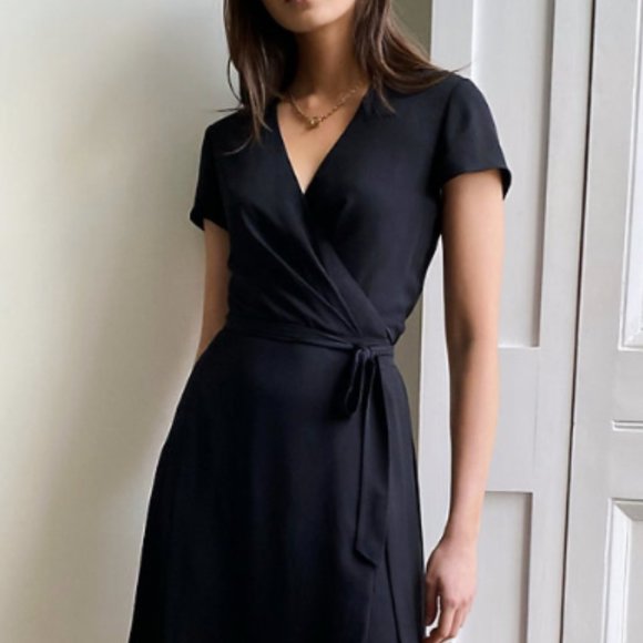 Mini Wrap Dress - Picture 1 of 4